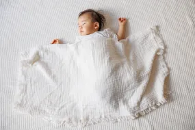 0 Cotton 4-Layer Crinkle Blanket