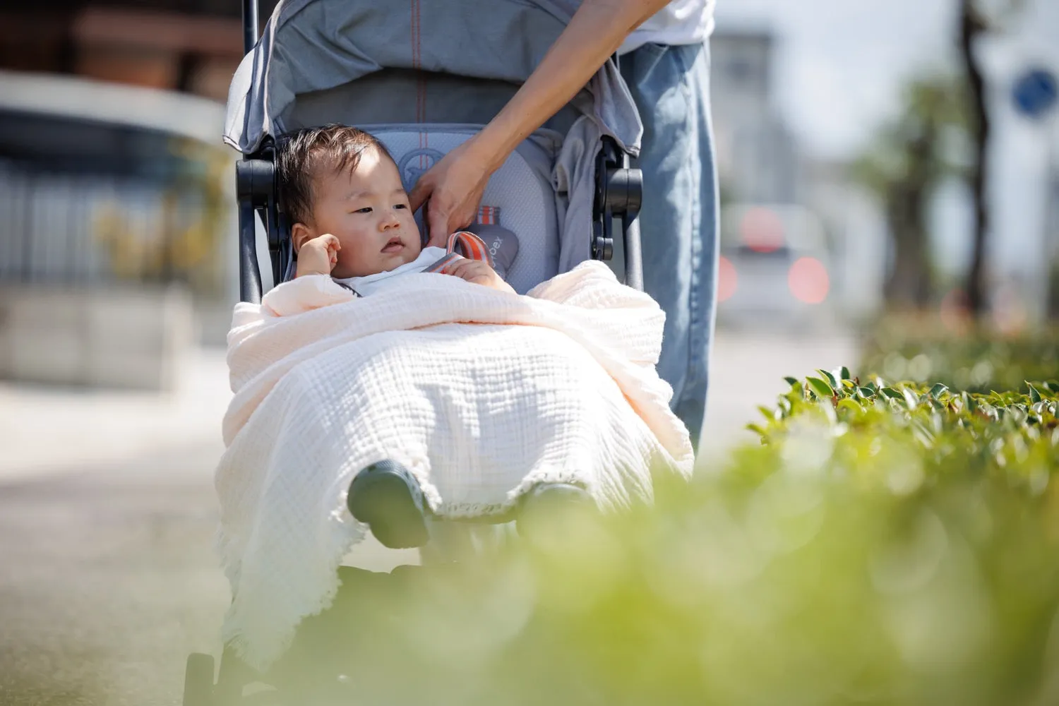 0 Cotton 4-Layer Crinkle Blanket