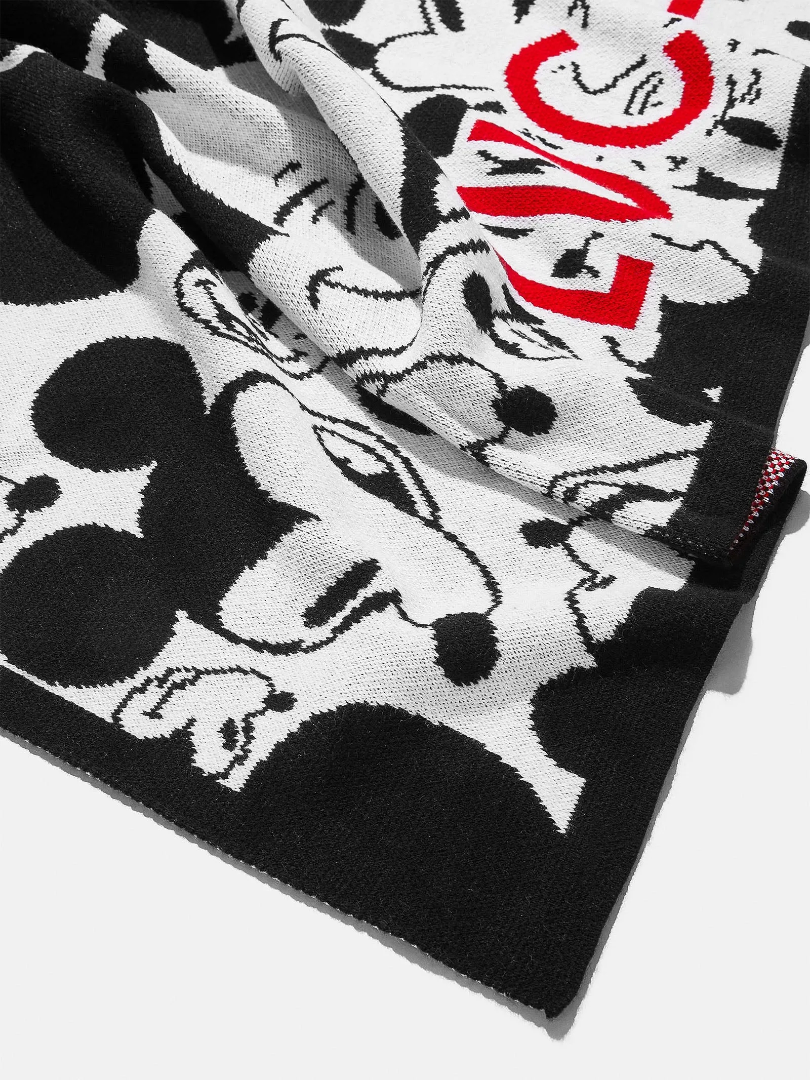 All Over Mickey Mouse Disney Blanket - Black/White