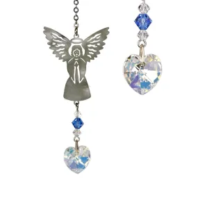 Birthstone Angel Crystal Suncatcher - September