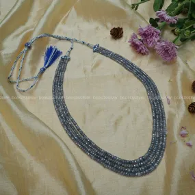 Blue Sapphire Cut Beads - 4 layer Beads - 1239