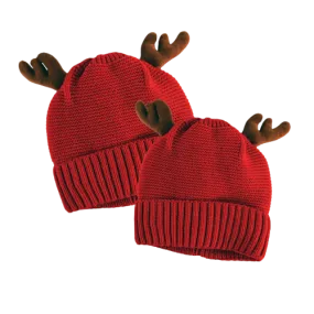 Christmas Antler Kids Winter Knit Hat Beanie - 6 Pieces Per Retail Ready Display 22651