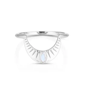 Dawn Silver Moonstone Halo