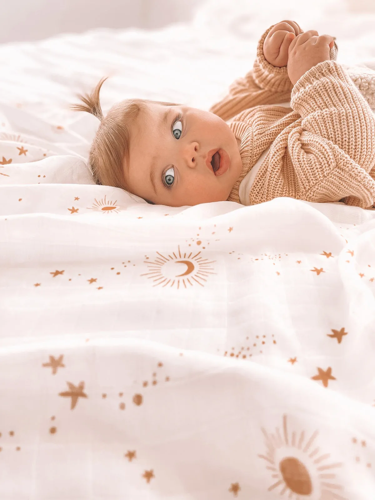 Fox and Fallow Organic Muslin Wrap Swaddle - Constellation