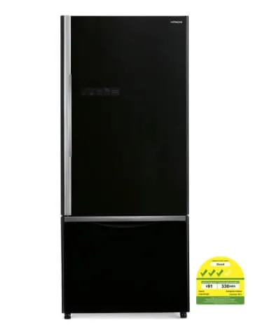 Hitachi RB570P7MS 2 DR Refrigerators   Hitachi SF120XAV 12kg Top Load with Glass Top Washing Machine