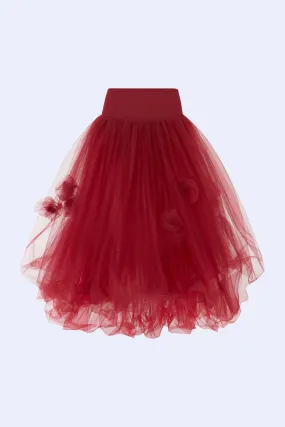 Jess Skirt Maroon Burgundy