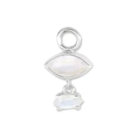 Mila Moonstone Silver Charm