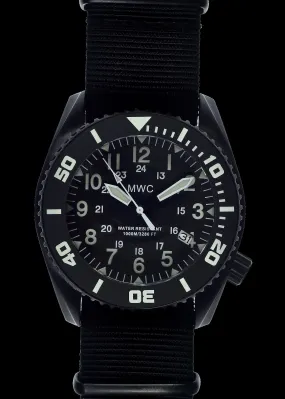 MWC "Depthmaster" 100atm / 3,280ft / 1000m Water Resistant Military Divers Watch in PVD Stainless Steel Case with Helium Valve (Automatic)