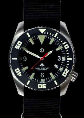 MWC "Depthmaster" 100atm / 3,280ft / 1000m Water Resistant Military Divers Watch in Stainless Steel Case with Helium Valve (Quartz)