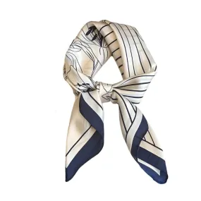 Nautical Lines Silk Scarf