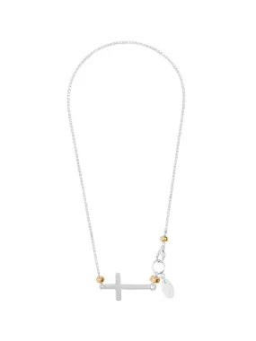 Side Cross Necklace