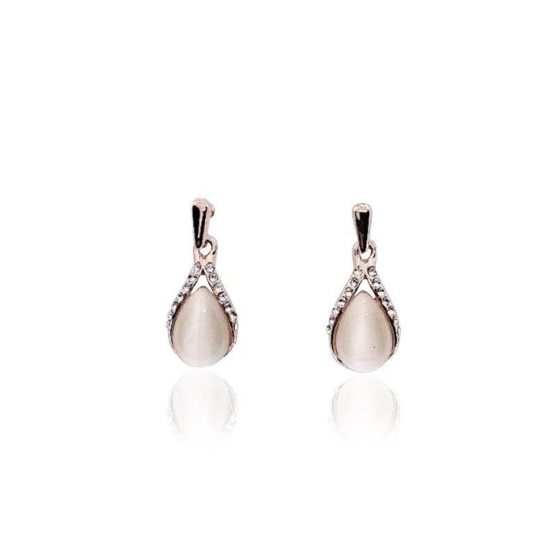 Simulated Moonstone Earrings