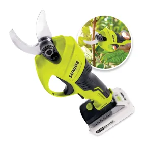 Sun Joe 24V-PRN1-LTE 24-Volt* Cordless Handheld Pruner | 80-Watts | W/ 2.0-Ah Battery   Charger