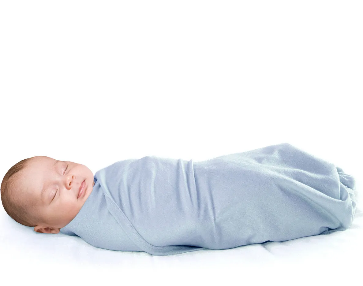 Swaddle Blanket, Merino Wool, Newborn to 3 Months, Blue