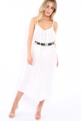 White Culotte Jumpsuit - Aj